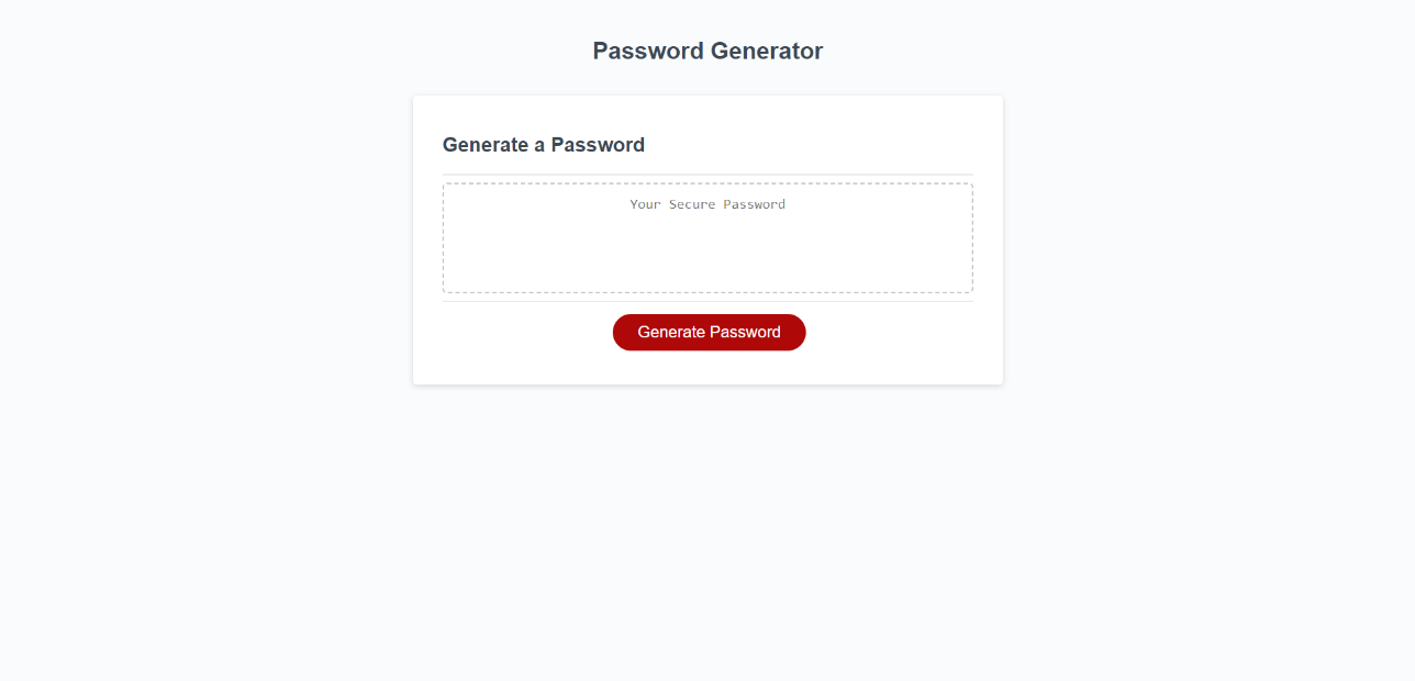 Password Generator